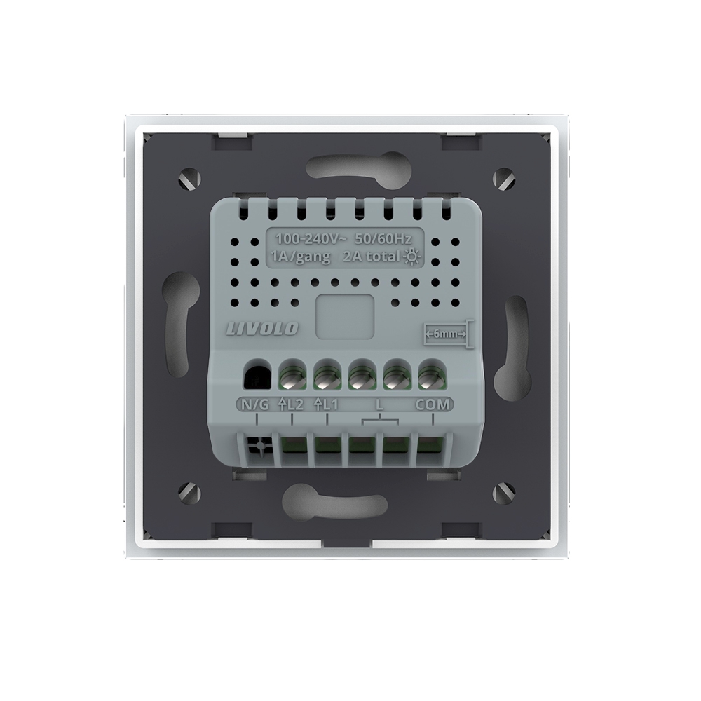 Intrerupator Dublu Cap Scara / Cruce Wireless cu Touch LIVOLO – Serie Noua cap