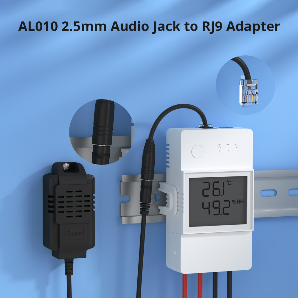 Adaptor Sonoff AL010 2.5 mm de la Audio Jack la RJ9