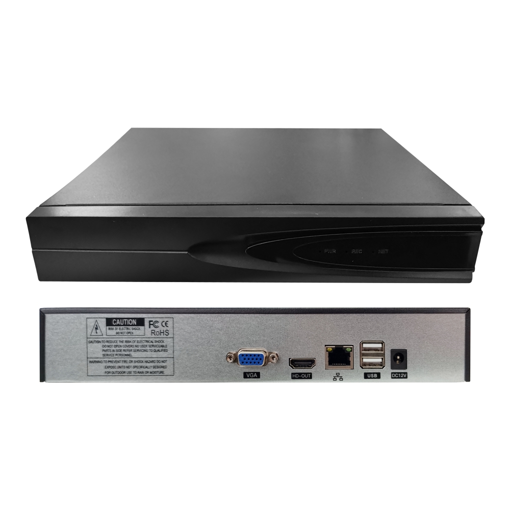 NVR cu 1 Canal Besnt BS-N08P, 1CH POE NVR, H.265, 1080P, 5MP 1080P