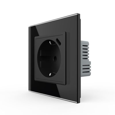 Priza Schuko + USB-C LIVOLO, Standard German – Serie Noua culoare neagra