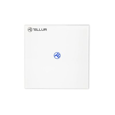 Intrerupator Simplu Wi-Fi cu Touch din Sticla Tellur, SS1N, 1 Port