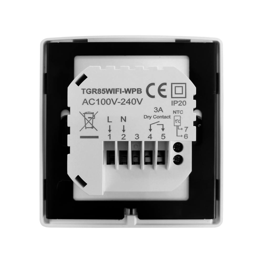 Termostat pentru incalzire termica pe gaz Beok TGR85-WIFI-WPB, Programare, Control aplicatie