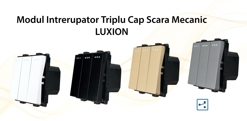 Modul Intrerupator Triplu Cap Scara Mecanic LUXION