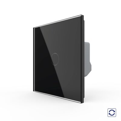 Intrerupator Simplu cu Revenire Contact Uscat cu Touch LIVOLO – Serie Noua culoare neagra