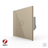 Intrerupator Simplu cu Dimmer, Zigbee cu Touch LIVOLO – Serie Noua culoare aurie
