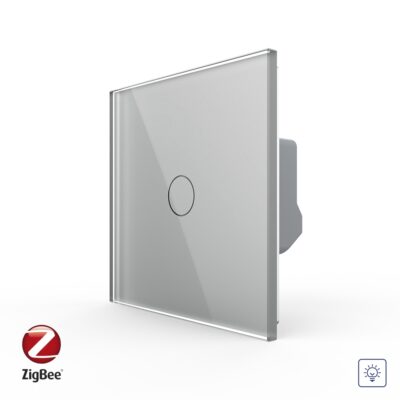 Intrerupator Simplu cu Dimmer, Zigbee cu Touch LIVOLO – Serie Noua culoare gri