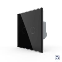Intrerupator Dublu cu Revenire / Reset cu Touch LIVOLO – Serie Noua culoare neagra