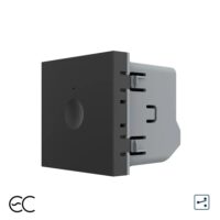 Modul Intrerupator Simplu Cap Scara / Cruce, ZigBee EC cu Touch LIVOLO – Serie Noua culoare neagra