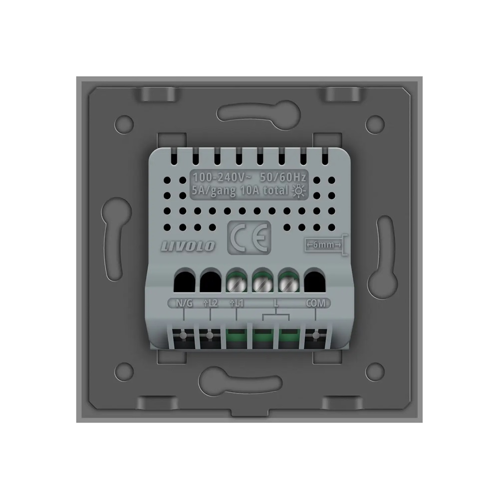 Intrerupator Simplu cu Variator si Touch LIVOLO din Sticla – Protocol ZigBee EC