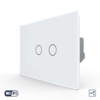 Intrerupator Dublu Cap Scara / Cruce Wi-Fi cu Touch LIVOLO, standard italian – Serie Noua