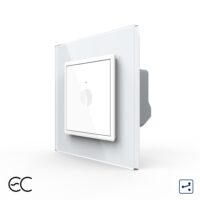 Intrerupator Simplu Cap Scara / Cruce cu Touch LIVOLO cu Rama din Sticla – Protocol Zigbee EC