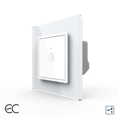 Intrerupator Simplu Cap Scara / Cruce cu Touch LIVOLO cu Rama din Sticla – Protocol Zigbee EC