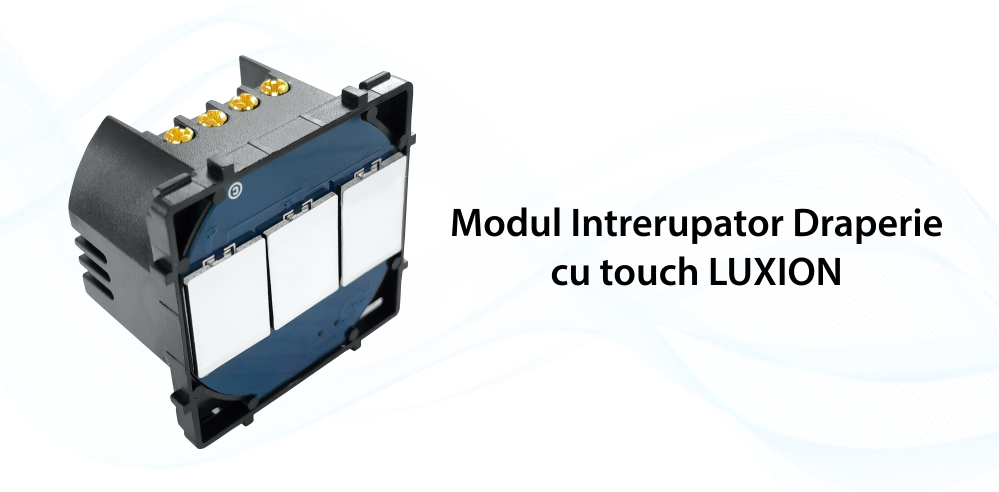 Modul Intrerupator Draperie cu Touch LUXION