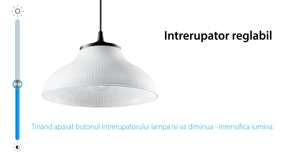 Intrerupator Simplu Cap Scara / Cruce cu Dimmer cu Touch LIVOLO din Sticla – Protocol ZigBee EC