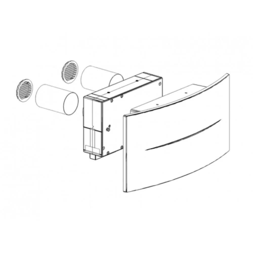 Recuperator de Caldura Helty Flow Plus cu Filtru F7+G4, Suprafata 42 m², Randament 91 %, Functie Free Cooling