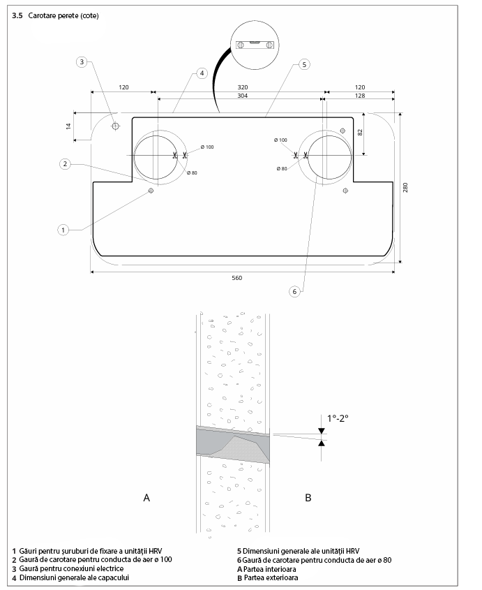 Recuperator de Caldura Helty Flow Plus cu Filtru F7+G4, Suprafata 42 m², Randament 91 %, Functie Free Cooling
