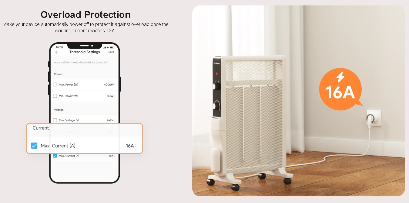 Priza inteligenta Sonoff S60TPF cu Monitorizare Consum, Wi-Fi, Programare si Control