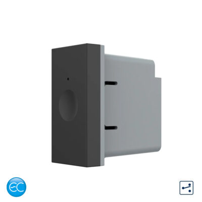 Modul Intrerupator Simplu Cap Scara / Cruce cu Touch LIVOLO 1M standard Italian, Protocol ZigBee EC culoare neagra