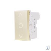 Modul Intrerupator Mecanic Jaluzele 1M LUXION, Standard Italian culoare aurie