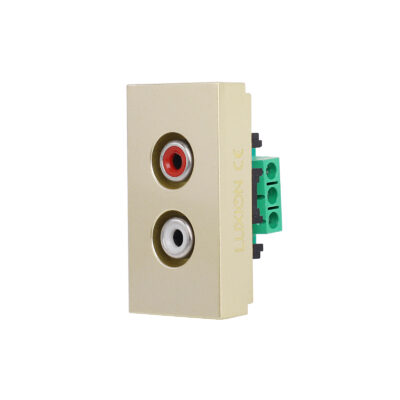 Modul Priza Audio 1M LUXION, Standard Italian culoare aurie