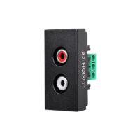 Modul Priza Audio 1M LUXION, Standard Italian culoare neagra