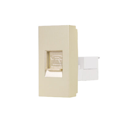 Modul Priza Telefon 1M LUXION, Standard Italian culoare aurie