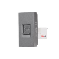 Modul Priza Telefon 1M LUXION, Standard Italian culoare gri