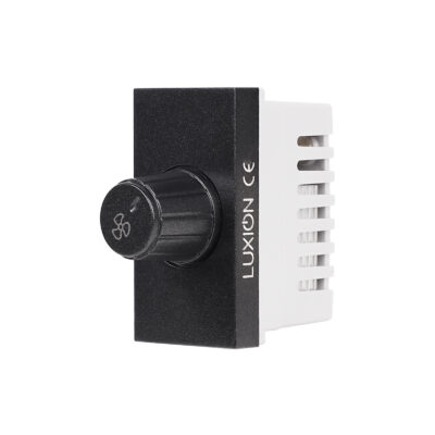 Modul Comutator Pentru Ventilator 1M LUXION, Standard Italian culoare neagra