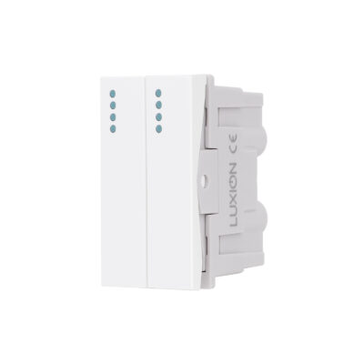 Modul Intrerupator Dublu Mecanic 2M / 1M LUXION, Standard Italian