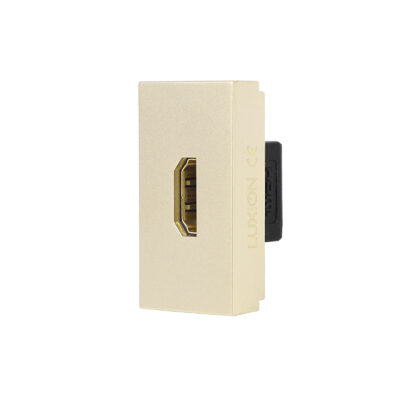 Modul Priza HDMI 1M LUXION, Standard Italian culoare aurie