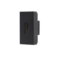 Modul Priza HDMI 1M LUXION, Standard Italian culoare neagra