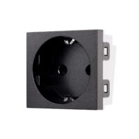 Modul Priza Schuko 2M Luxion, Standard Italian culoare neagra