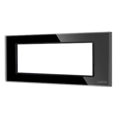 Rama din Sticla Securizata cu Suport 6M LUXION, Standard Italian culoare neagra