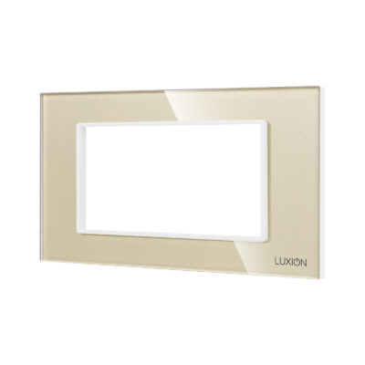 Rama din Sticla Securizata cu Suport 4M LUXION, Standard Italian culoare aurie