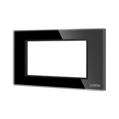 Rama din Sticla Securizata cu Suport 4M LUXION, Standard Italian culoare neagra