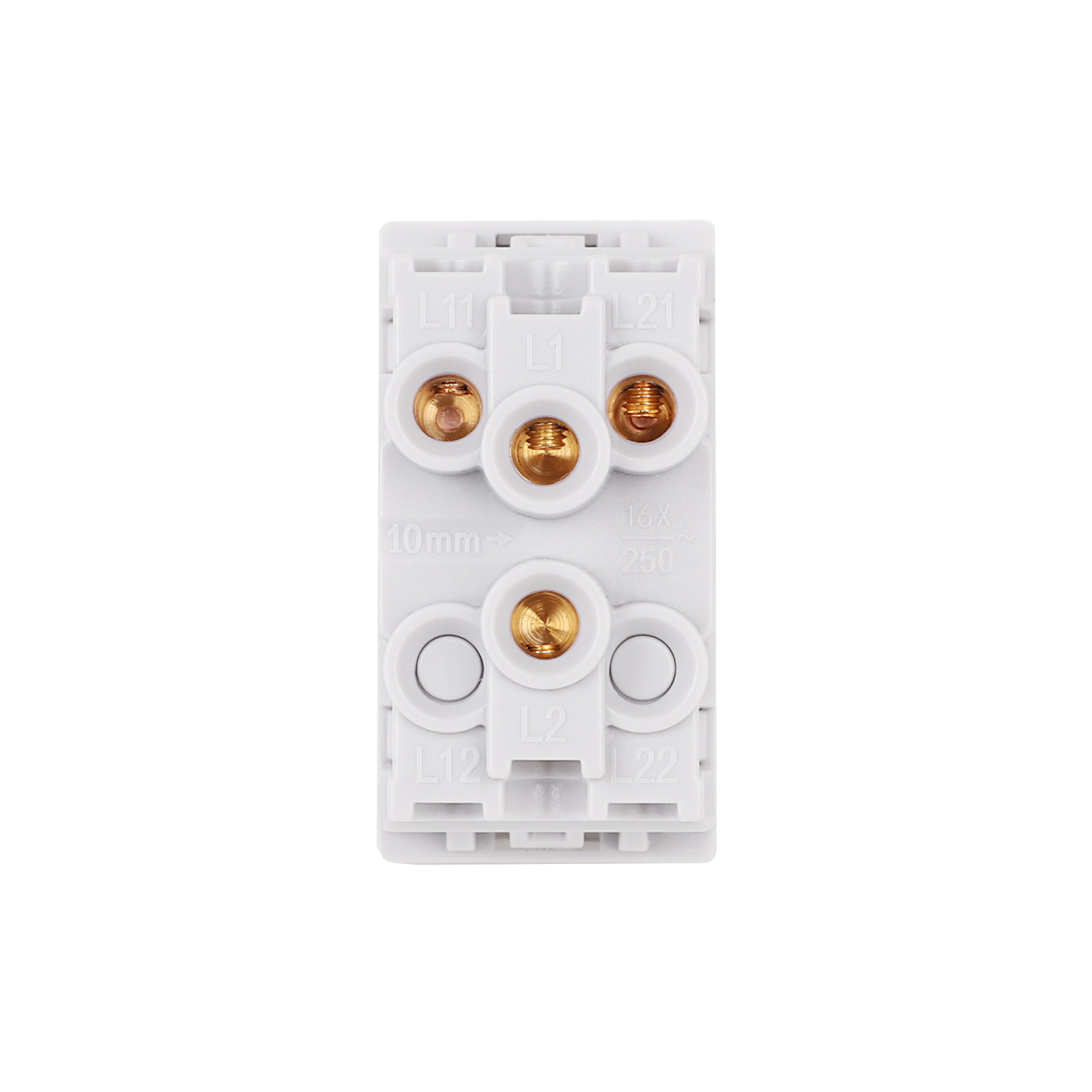 Modul Intrerupator Dublu Mecanic 2M / 1M LUXION, Standard Italian