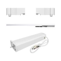 Set Motor LUXION + Sina Draperie cu Deschiere Tip Cortina, Lungime 6M, Control Telefon