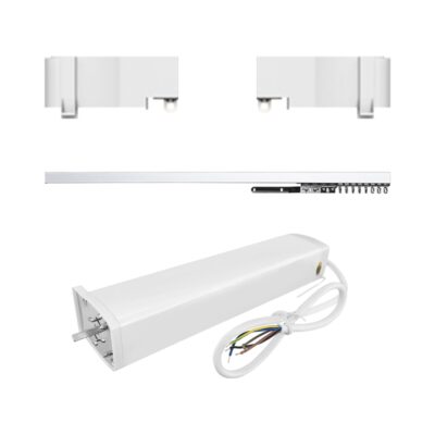 Set Motor LUXION + Sina Draperie cu Deschiere Laterala, Lungime 2M, Control Telefon