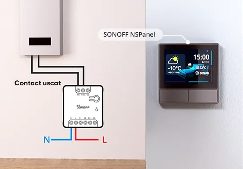 Releu Wi-Fi Sonoff Mini-D, Contact Uscat