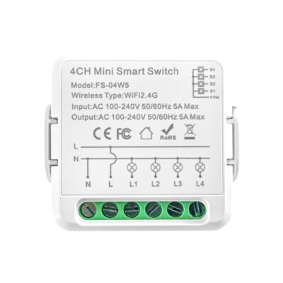 Releu LUXION 4 Canale cu Timer, Wi-Fi, Control Aplicatie