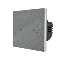 Intrerupator Dublu cu Touch din Marmura LUXION, 500W culoare gri