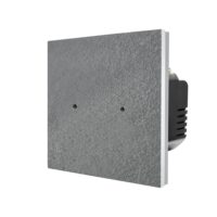 Intrerupator Dublu Cap Scara / Cruce cu Touch din Marmura LUXION, Serie A culoare gri