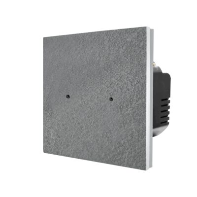 Intrerupator Dublu Cap Scara / Cruce cu Touch din Marmura LUXION, Serie A culoare gri