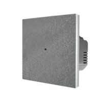 Intrerupator Simplu Cap Scara / Cruce cu Touch din Marmura LUXION, Serie A culoare gri