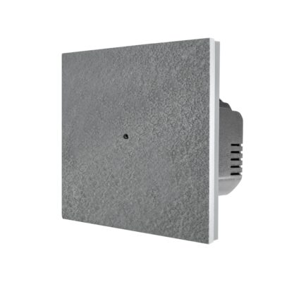 Intrerupator Simplu Cap Scara / Cruce cu Touch din Marmura LUXION, Serie A culoare gri