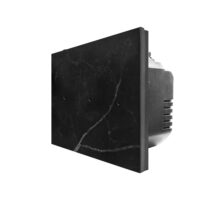 Intrerupator Triplu Cap Scara / Cruce cu Touch din Marmura LUXION, Serie A culoare neagra