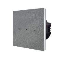 Intrerupator Triplu cu Touch din Marmura LUXION, 500W culoare gri