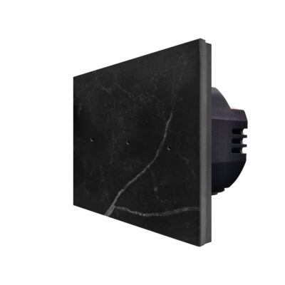 Intrerupator Triplu cu Touch din Marmura LUXION, 500W culoare neagra