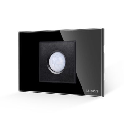 Senzor de Miscare 2M LUXION cu Rama din Sticla, Standard Italian, 2/3M culoare neagra