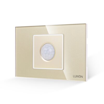 Senzor de Miscare 2M LUXION cu Rama din Sticla, Standard Italian, 2/3M culoare aurie